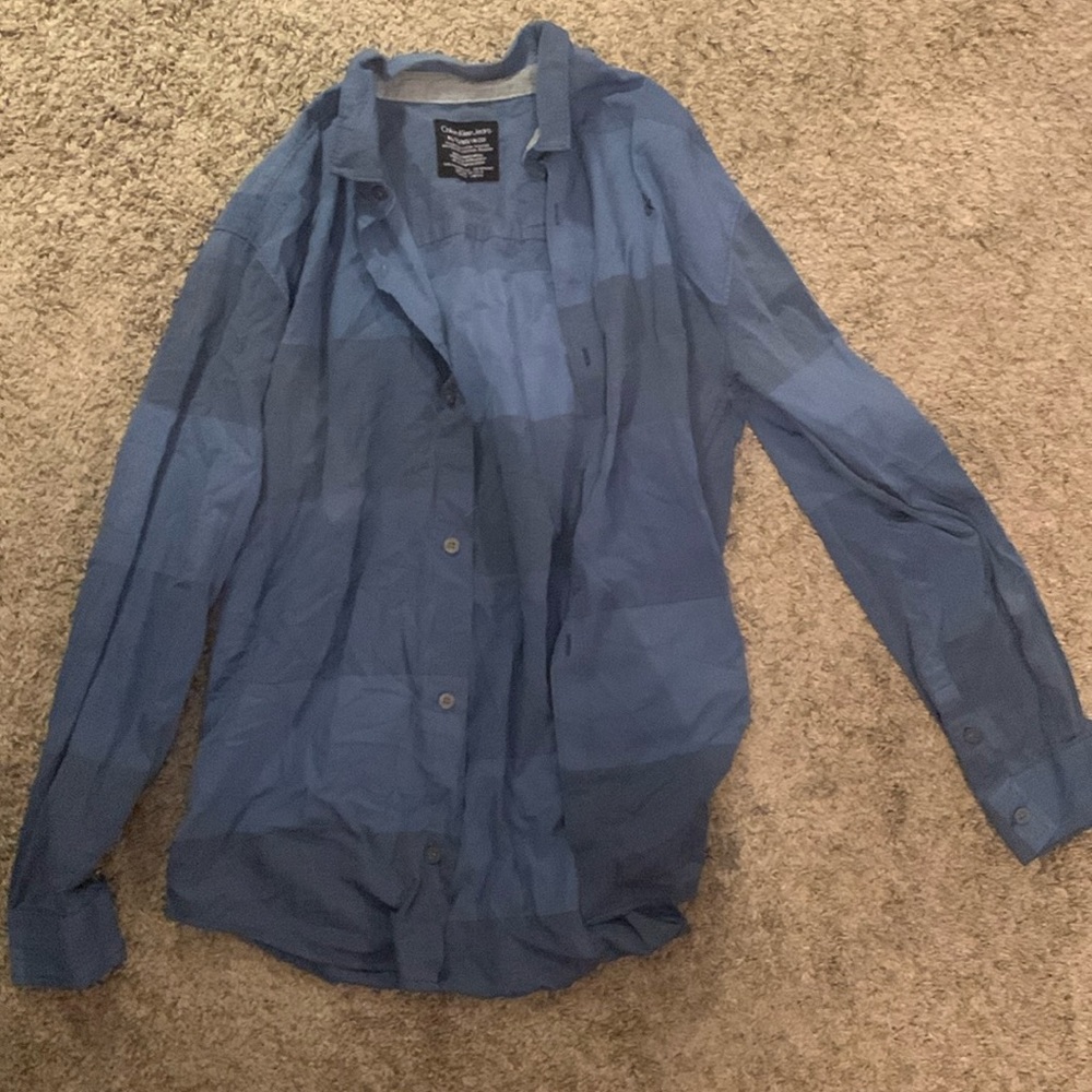 Boys Calvin Klein button up shirt